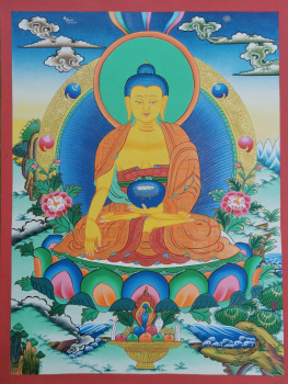 Thangka - Gautam Buddha | ca. 55x42cm | Exklusives Einzelstück
